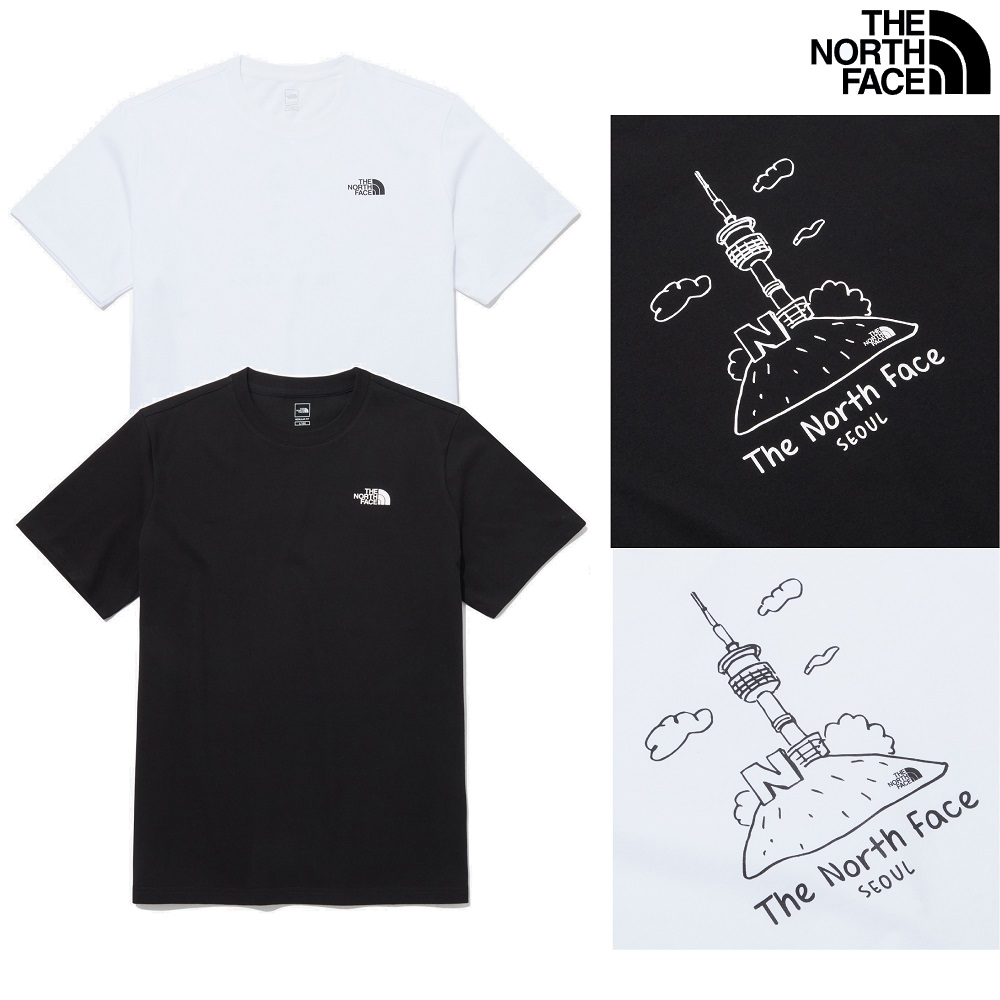 TNF SEOUL EDITION S/S R/TEE 2 2色 Tシャツ 新商品 韓国ファッション 韓国人気 男女共用 日常服 ストリートファッション 夏ファッション 学生ファッション