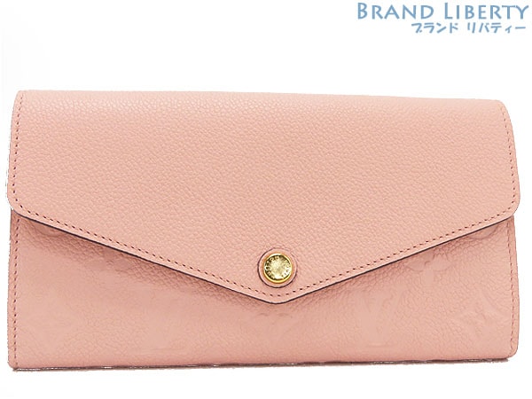 未使用ルイヴィトンモノグラムアンプラントポルトフォイユサラ二つ折り長財布ローズプードルピンクM64082