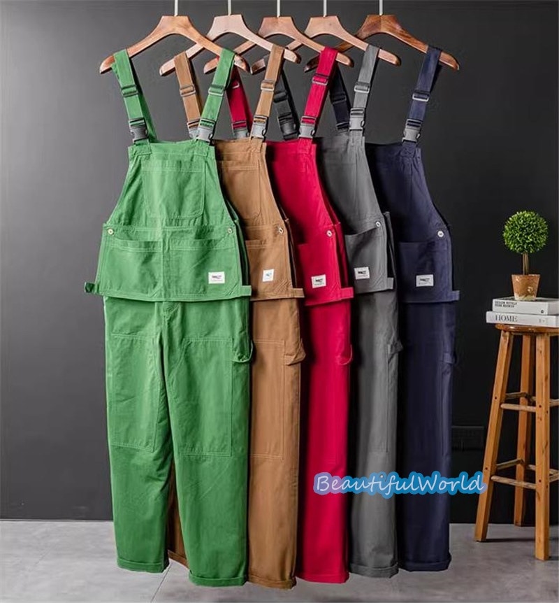 サロペット メンズ オーバーオール 無地 つなぎ オールインワン サスペンダー ストリートアメカジ 作業服 春秋 お洒落24bdk31 5,506円