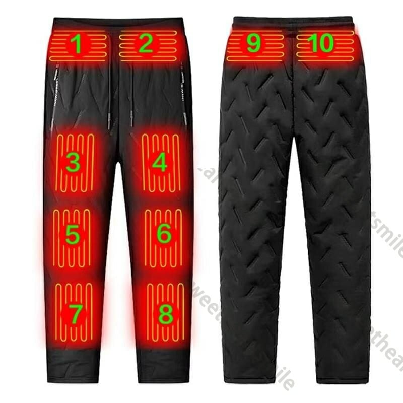 電熱パンツ 加熱パンツ ヒーターパンツ メンズ レディース 電熱ズボン ヒーターズボン ロングパンツ USB給電 防寒ズボン バイク 男女兼用 3段温度調整