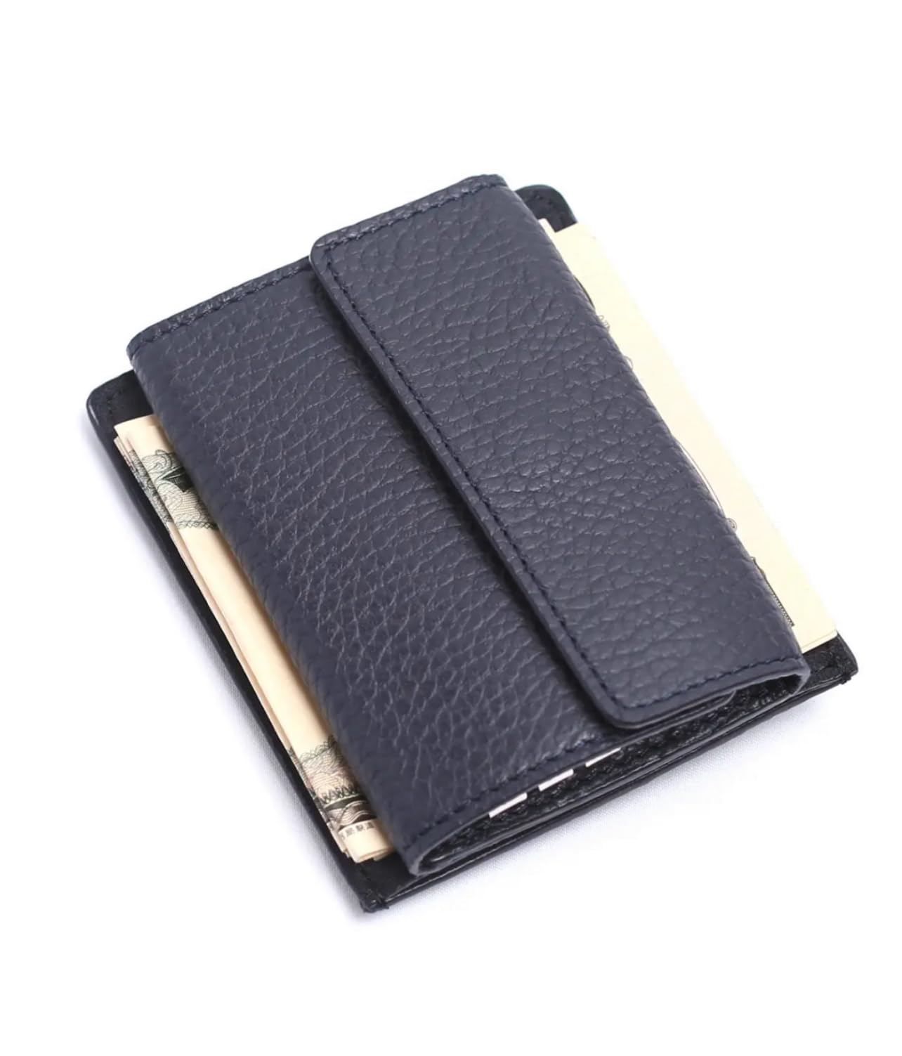 キーケース付きコインケース a-t-c-h 札挟み エーティーシーエイチ カードケース キーケース 小銭入れ (ネイビー)