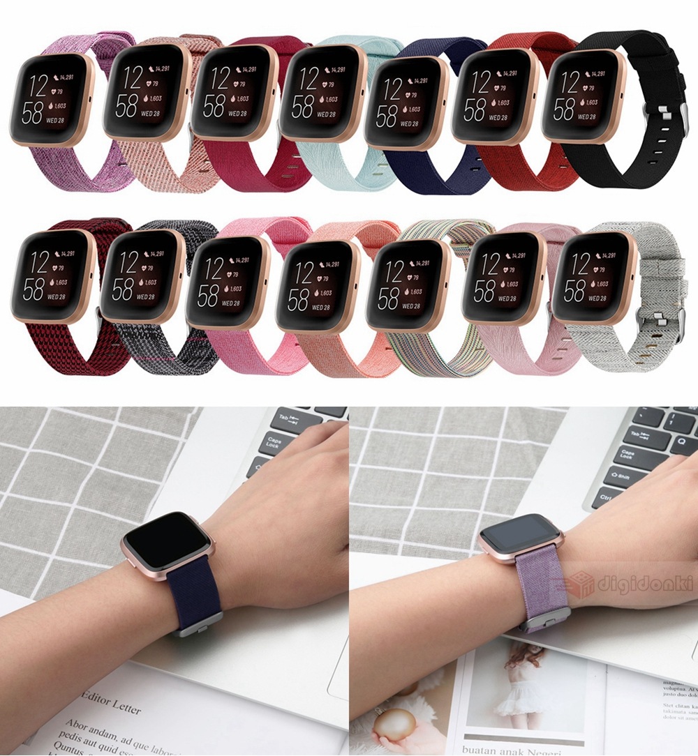 高級感 Fitbit 柔らかい 国内正規品 versa 2用スマートウォッチ ベルトバンド 交換ズックベルトバンド 腕時計