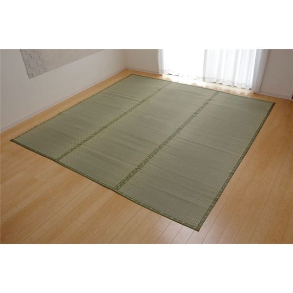 い草 上敷き/ラグマット (市松織 江戸間8畳 約352×352cm) 日本製 抗菌防臭 耐久性抜群 熊本県八代産イ草使用 (リビング) 12,411円