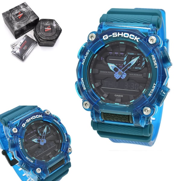 腕時計 G-SHOCK Gショック GA-900SKL-2A ANALOG-DIGITAL Sound Wave Series 腕時計 ウォッチ メンズ ブラック ブルースケルトン