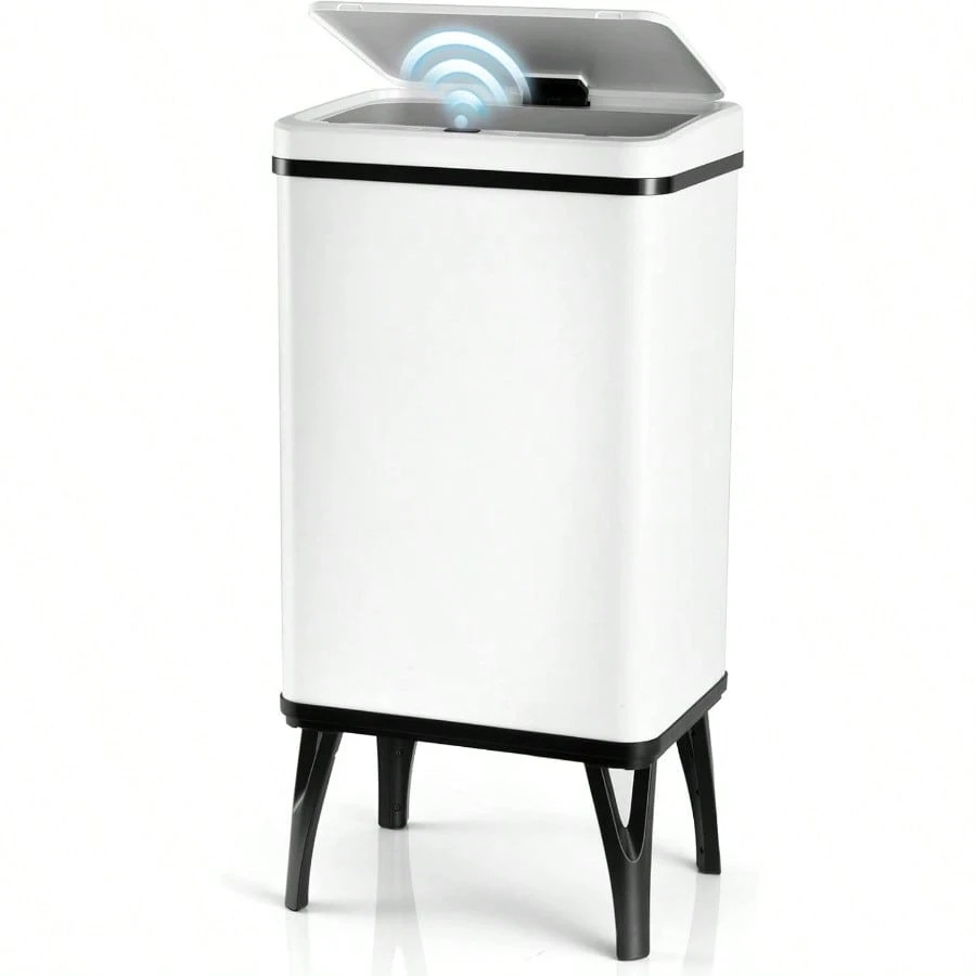 組み立て式 DARISHM 40L ゴミ箱 自動 ふた付き 脚付き 転倒防止 ホワイト センサー おしゃれ キッチン 蓋付き
