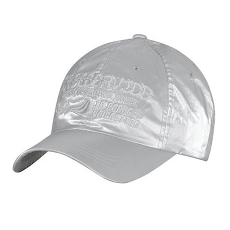Graphic Embroidery Cap [Silver]