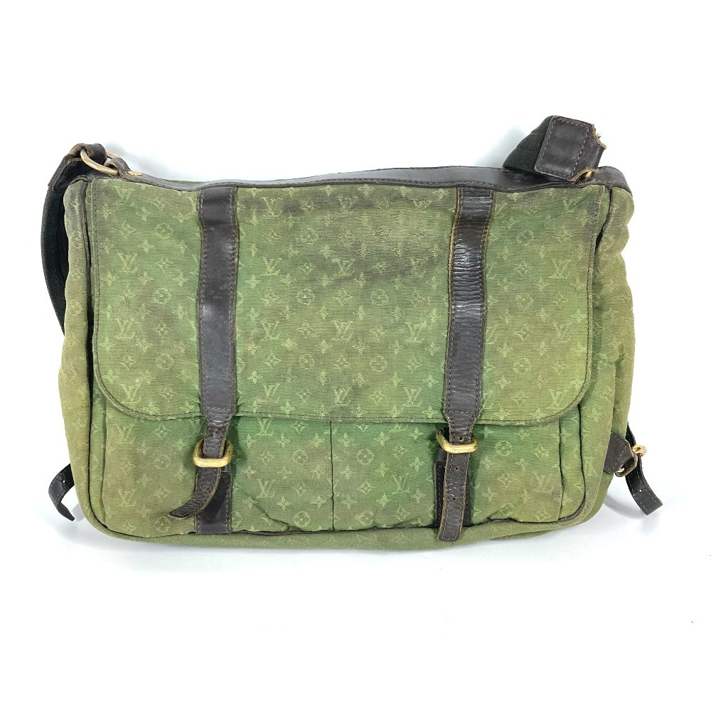 ショルダーバッグ M42351 サック ママン モノグラムミニ 斜め掛け カバン マザーズバッグ おむつ替えシート付 モノグラムミニキャンバス カーキ