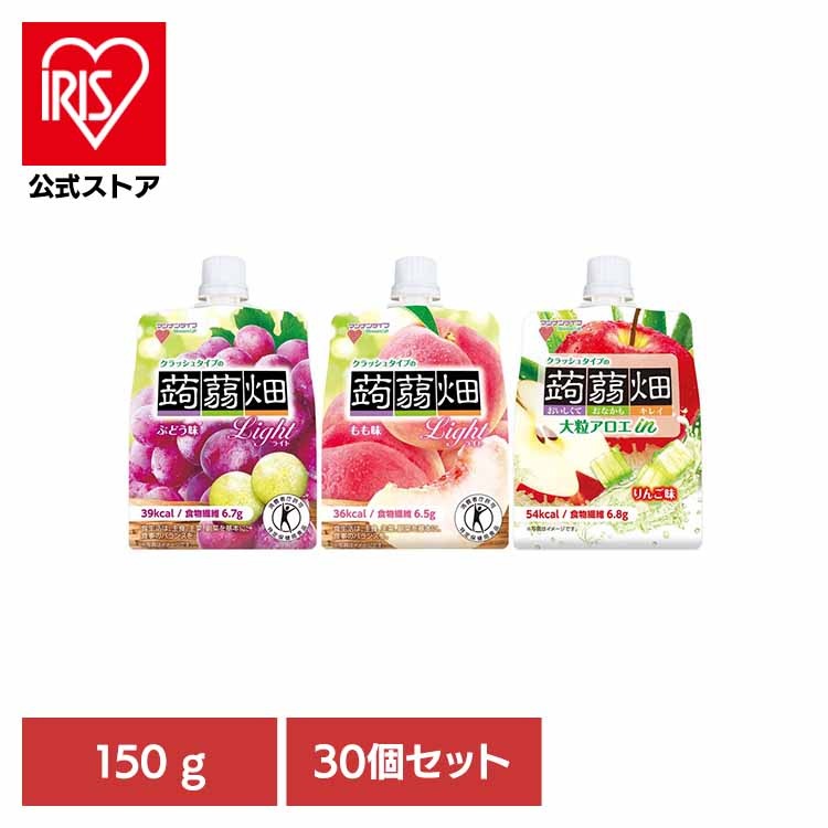 【人気商品】【30個】クラッシュタイプの蒟蒻畑 150g マンナンライフ
