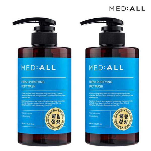 クーリングクレンジング弱酸性体臭除去ピュリファイングボディウォッシュ 480ml 2個
