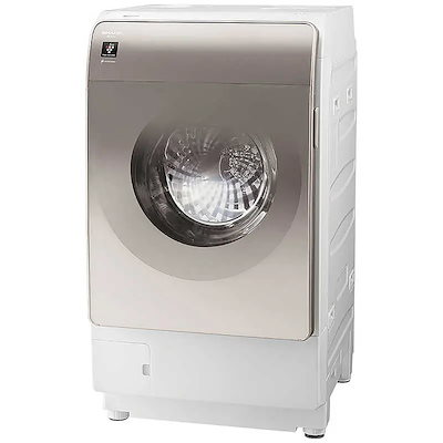他サイト： 【標準開梱設置無料】 シャープ 洗濯機 ES-V12C-NL [アッシュゴールド] JAN:4550556136068の商品画像