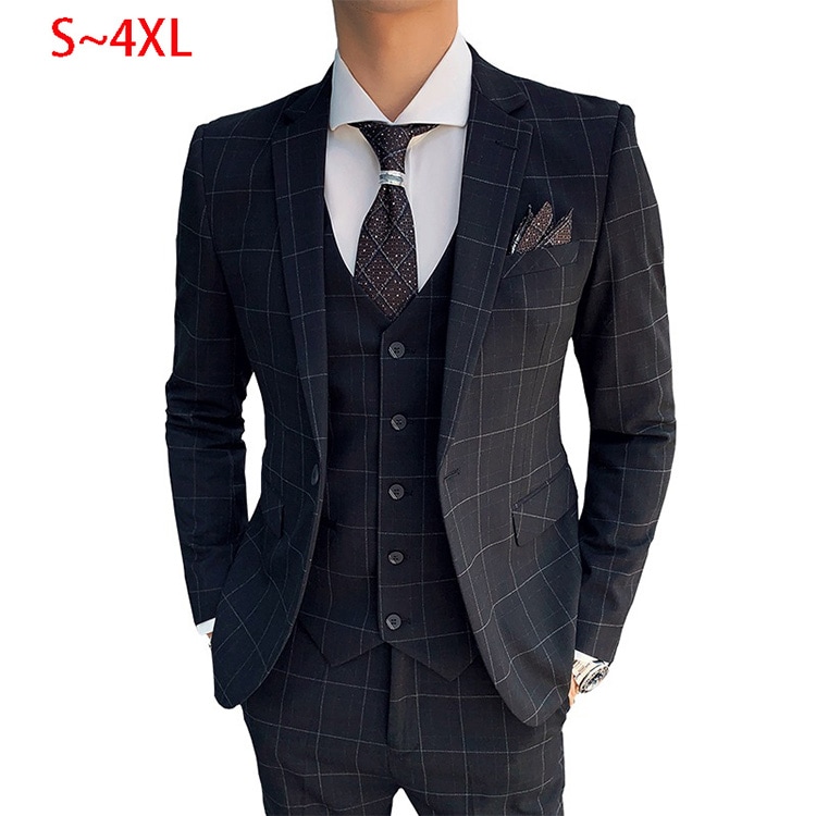 3ピーススーツメンズ紳士服秋物ストライプ柄定番スリーピーススーツメンズ男性上下セットスーツベスト付きセットアップスーツネイビー黒グレースタイリッシュスーツビジネス春物大きいサイズ