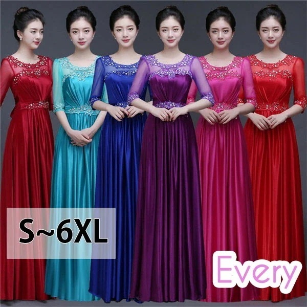 ロングドレス イブニングドレス コンサート 大人 ピアノ 発表会 演奏会 Aライン ステージ 半袖 司会者 パーティードレス ミセス向けドレス S M L 2L 3L 4L 5L 6L 7L 大きいサ