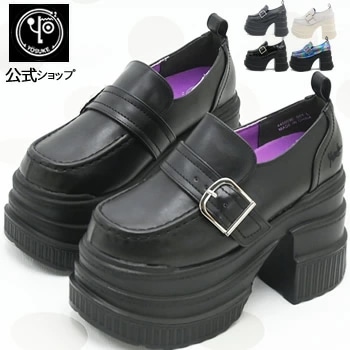 【公式SHOP特典キズ補修液付】 ヨースケ 厚底ローファー レディース 厚底パンプス トリプルレイヤー 11.0cmソール