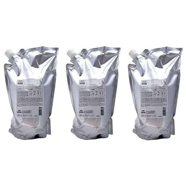 【3個セット】 ミルボン グランドリンケージ エクスフィーク エアリーリュクス シャンプー 1800ml 詰替え用