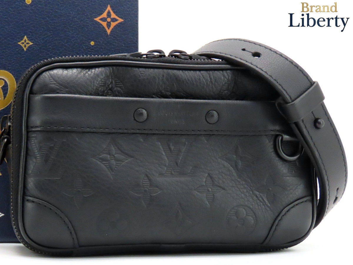 新品同様ルイヴィトンモノグラムシャドウアルファウェアラブルウォレットNVショルダーバッグショルダーポーチポシェットセカンドバッグハンドバッグクラッチバッグブラックM82544