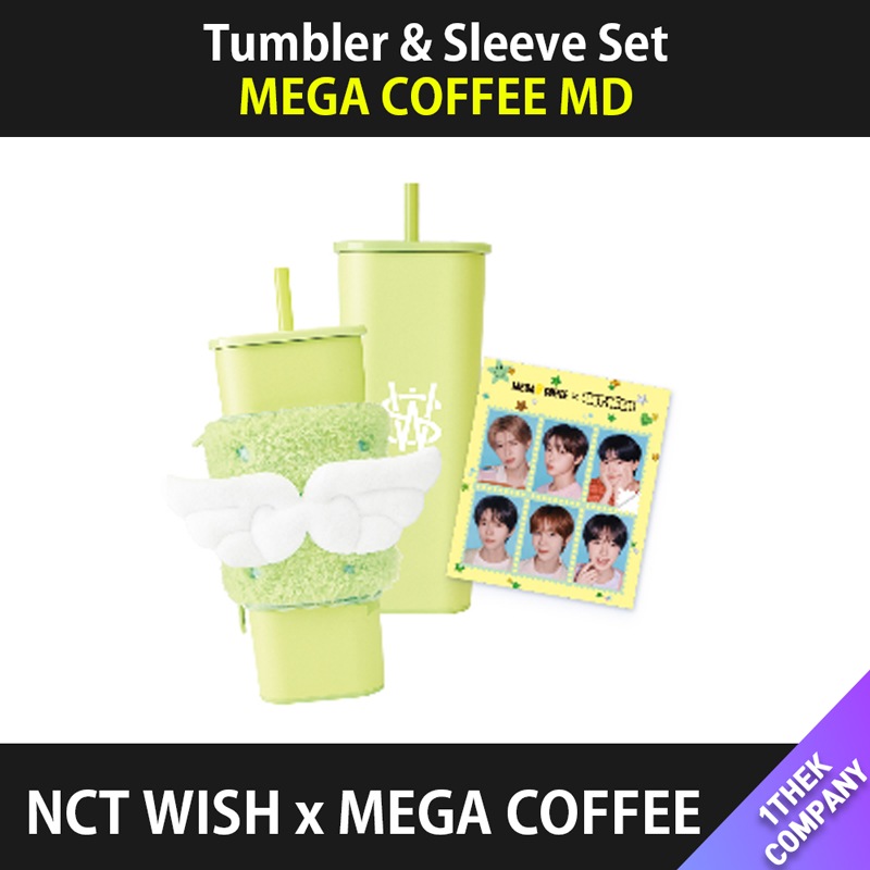 NCT WISH MEGA COFFEE タンブラー キーリング コラボ セット NCT WISH x Mega Coffee Collaboration Official MD – K-STAR