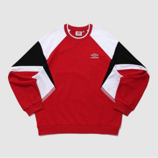 長袖Tシャツ TQT UP421CFSO5-RED HBL OG フットボールムード スウェットシャツ / RED