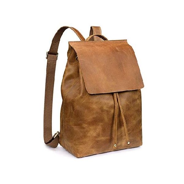 最大12%OFFクーポン Vintage Women S-ZONE Genuine Luggage with Daypack Travel Schoolbag Rucksack Fashion Backpack Leather リュック・デイパック