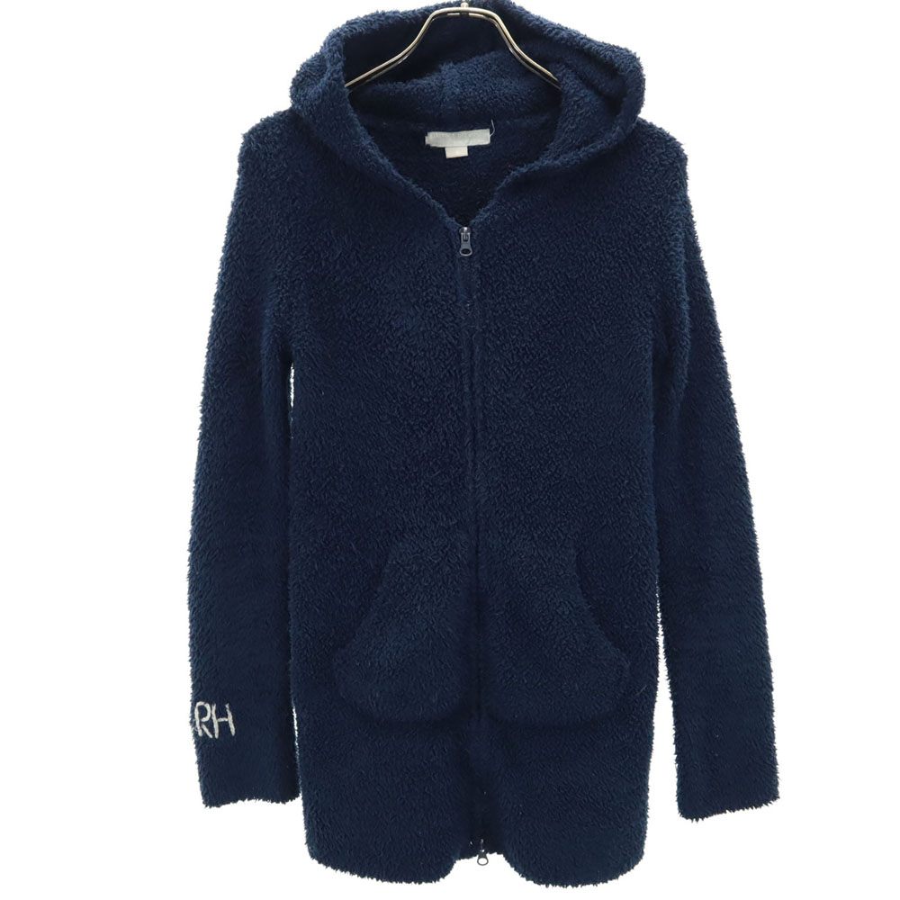 長袖 マイクロファイバー ジップパーカー S ネイビー for Ron Herman ルームウェア メンズ