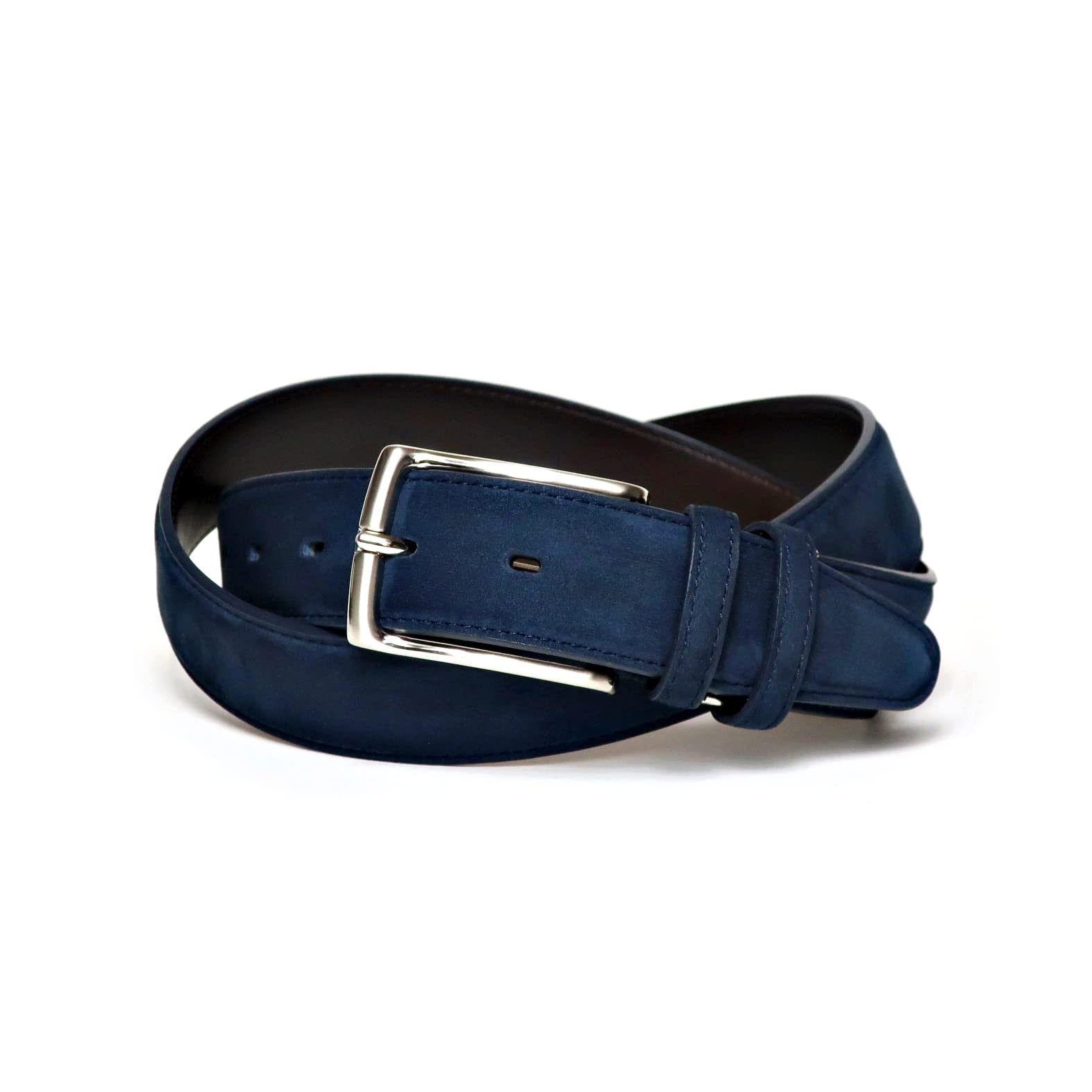 [KIETH] キース メンズ ベルト 本革 ネイビー ヌバック ビジネス＆カジュアル 日本製 KE21228-29