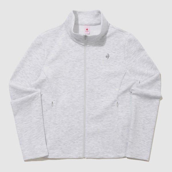 ジャケット VQA QR122OFT13-WMG 女性 ダブルテンション2.0 スリムフィット スタンネック ジップアップ / WHITE MELANGE