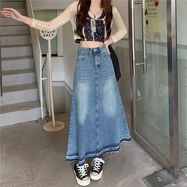 スカートロングスカート大人 美脚 春夏 シンプル 大きいサイズ レディース Aライン レディース デニムロングスカート スカート デニム 可愛い スカート マキシスカート ゆったり 無地 スカート マ