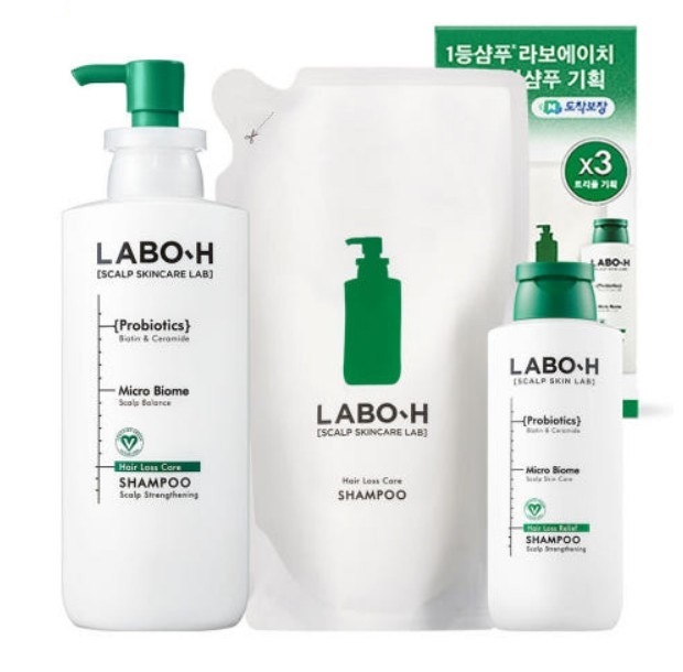 スカルプ強化クリニック 脱毛症状緩和シャンプー, 400ml + 180ml + リフィル 400ml