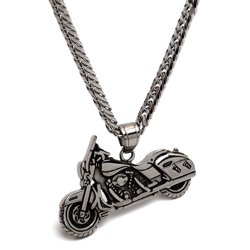 ステンレス リアルバイクネックレス [n891-n348-6mm]