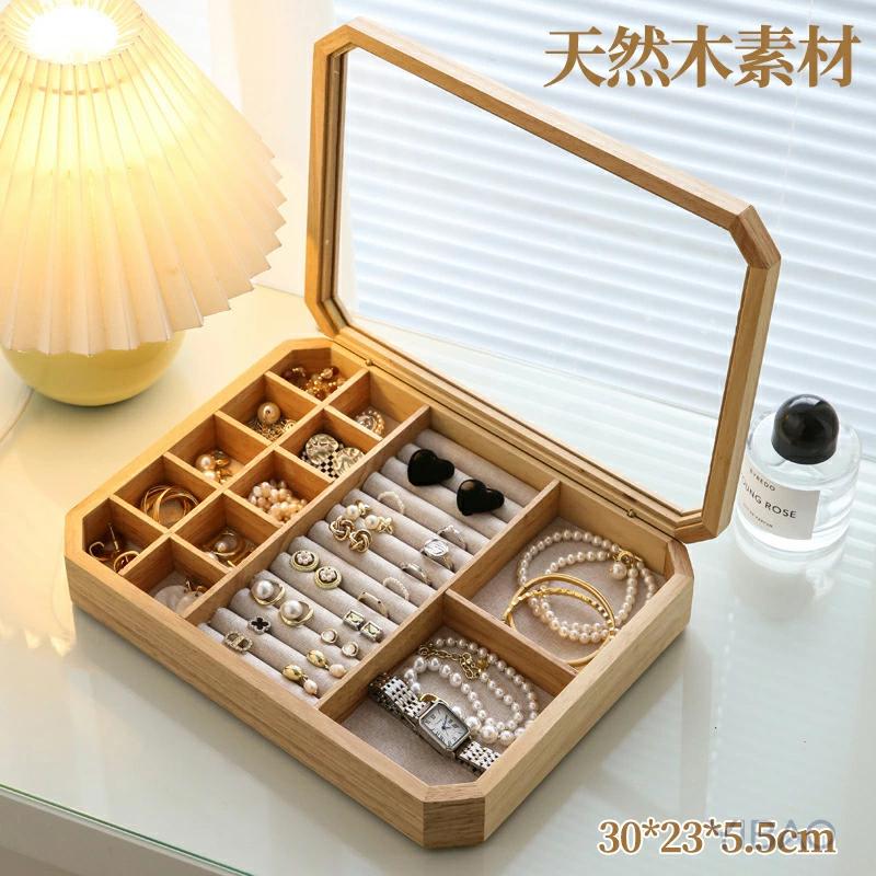 26発売本日ジュエス アクセサリーケース 天然木 木製 小物入れ 収納 おしゃれ かわいい 雑貨 ふた付き コスメボックス メイクボックス 宝石箱 指輪 整理整頓ジュエ