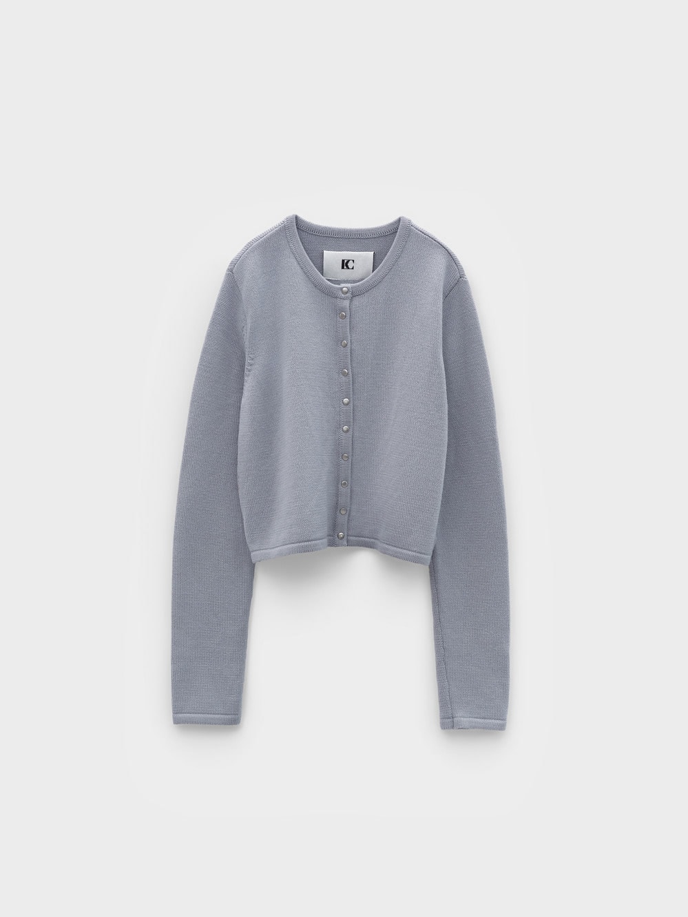 【LOW CLASSIC】 26SS SNAP BUTTON CARDIGAN : LIGHT BLUE