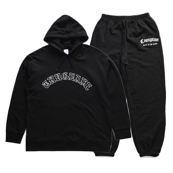 ACE FLAG 上下セット 長袖 ブランド メンズ 春秋冬用 黒 大きいサイズ エースフラッグ セットアップ パーカー スウェット 裏パイル スウェットパンツ