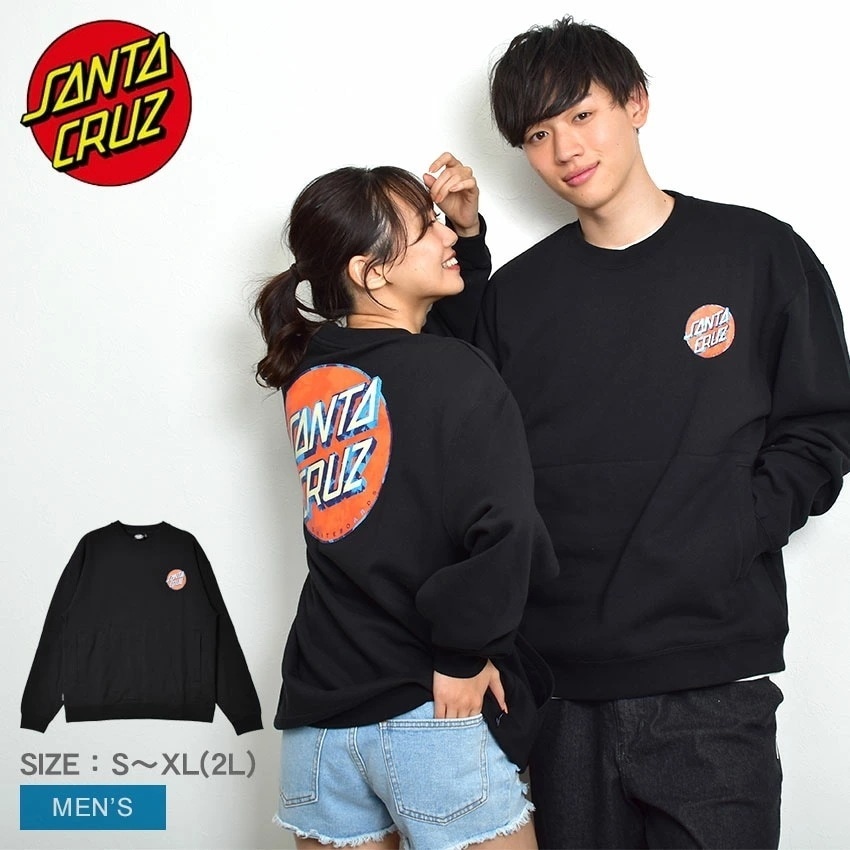 ウォッシュ ドット クルーネック ミッドウェイト スウェット Tシャツ 44252400 メンズ トップス 長袖 プリント ウェア ロゴ カジュアル スケート スケートボード