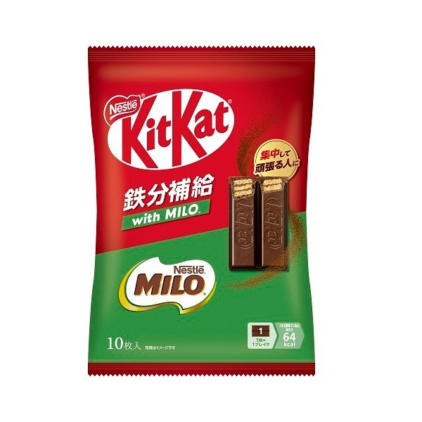 キットカット 鉄分補給 with MILO 10枚×12 メーカー直送 5,907円