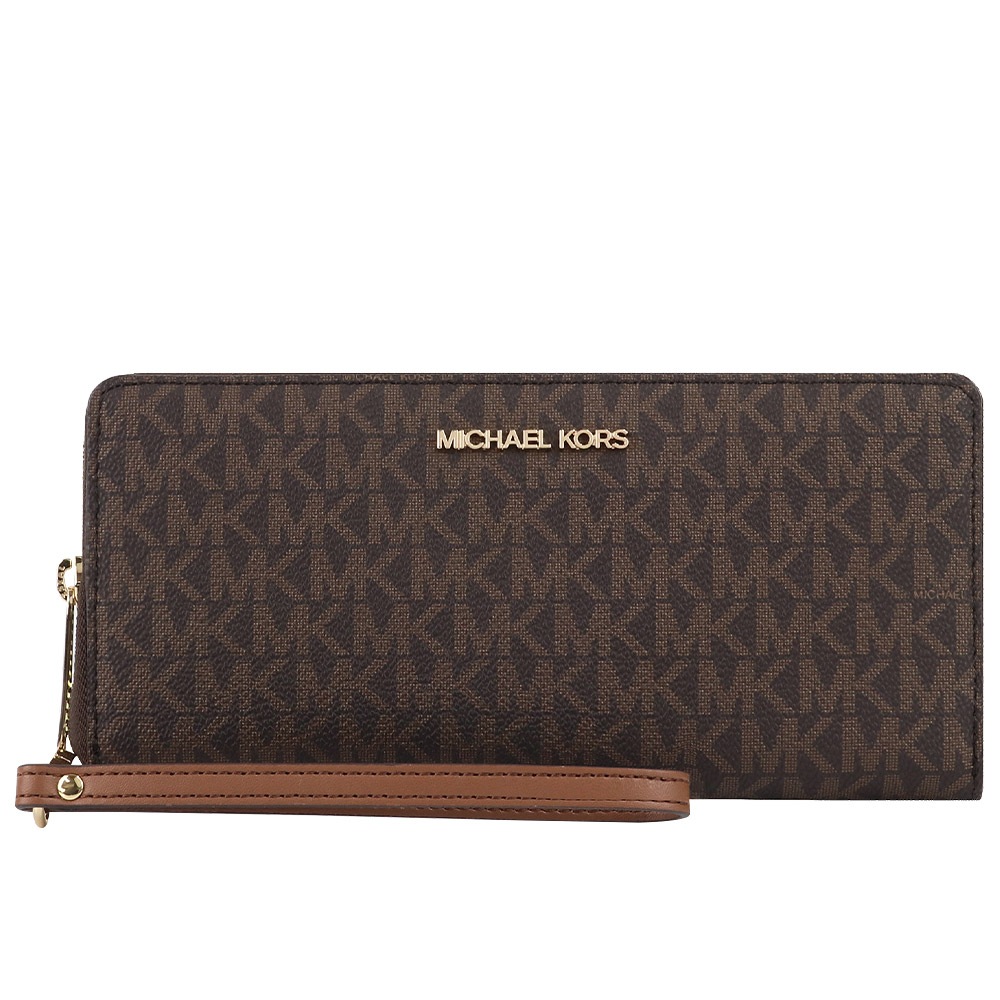 財布 長財布 35F8GTVT3B BROWN シグネチャー アウトレット レディース 新作