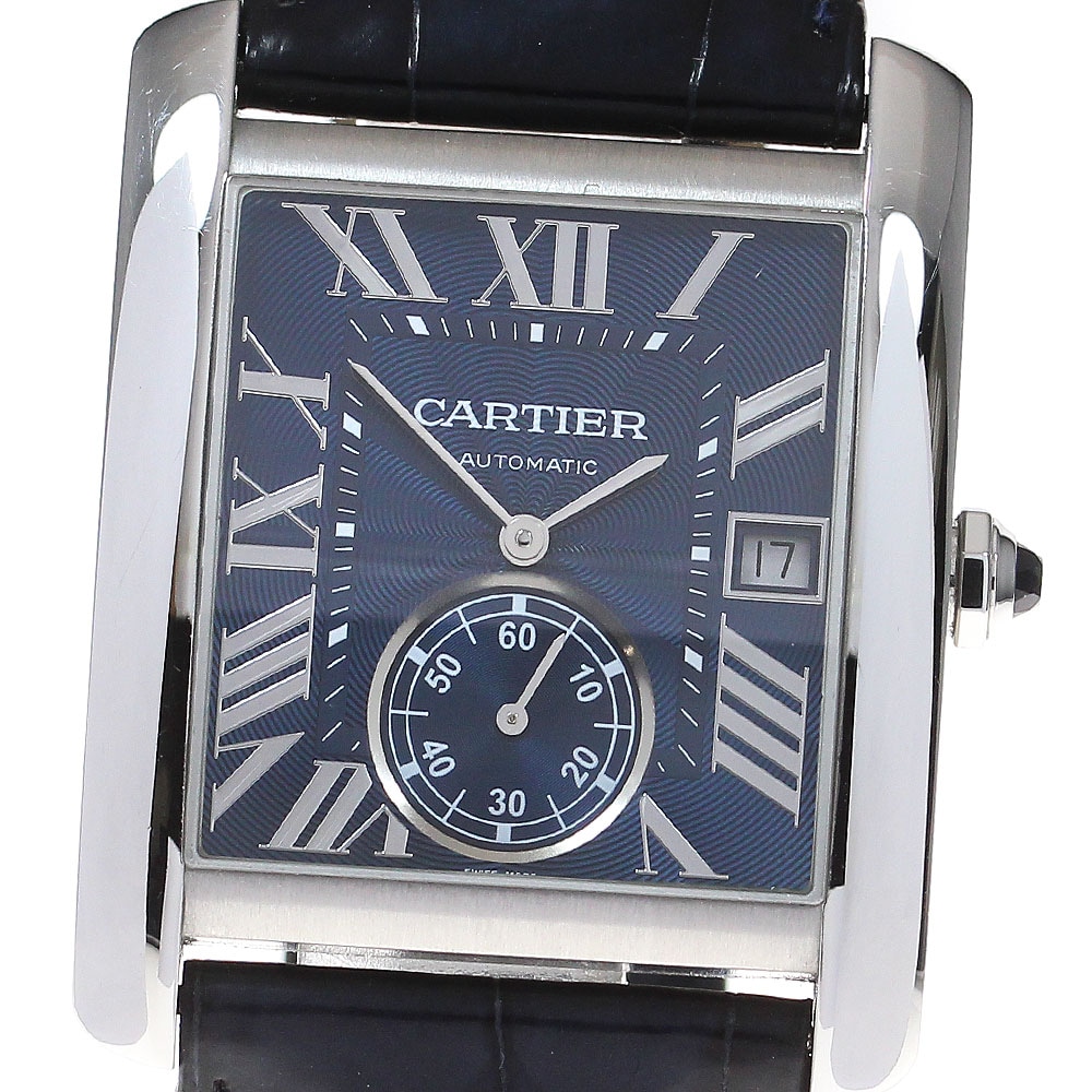 カルティエ CARTIER W5330004 タンクMC デイト スモールセコンド 自動巻き メンズ 箱・保証書付き_846310【中古】