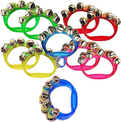 他サイト： ハンドベル リングベル 5色 カラフル 10個セット カラオケ 介護施設 等にの商品画像