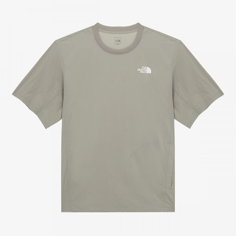 [ノースフェイス公式] NT7UR03B メンズアイスデイ半袖ラウンドTシャツ_グレイッシュベージュ