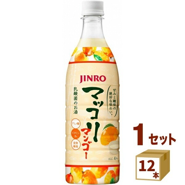 眞露 JINRO マッコリ マンゴー 韓国 750ml 12本
