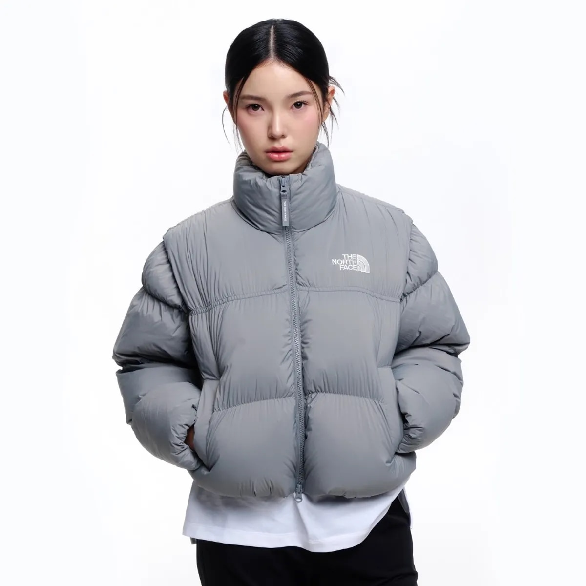 ザ·ノース·フェイス NJ1DR82L ホワイトラベル 女性 エラ ダウン ジャケット(RDS) GRAY