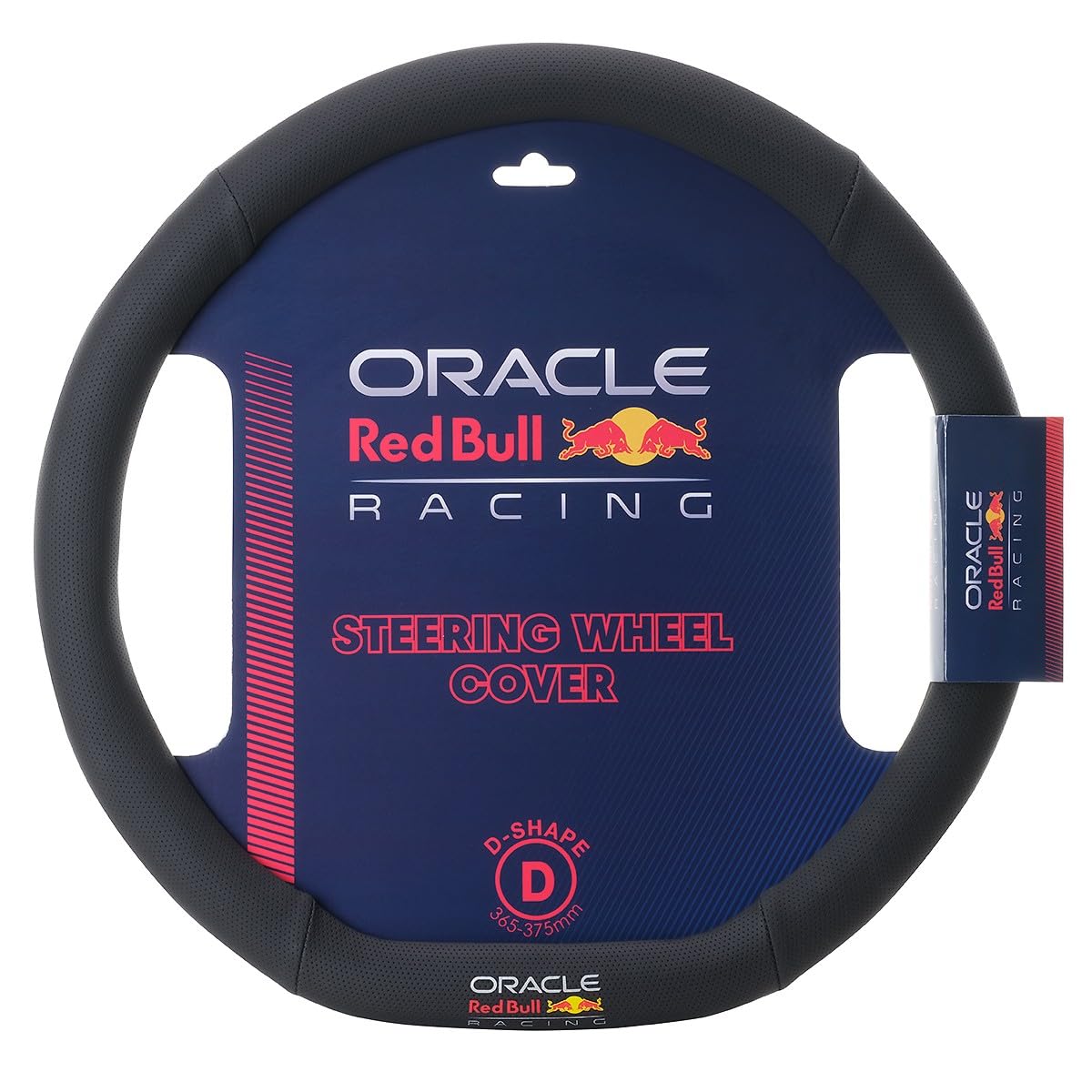 Red Bull レッドブル・レーシング ステアリングカバー Dシェイプ Sサイズ ブラック SWC001D