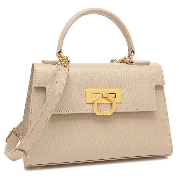 ショルダーバッグ ハンドバッグ グレタ ベージュ タープ レディース 245V2