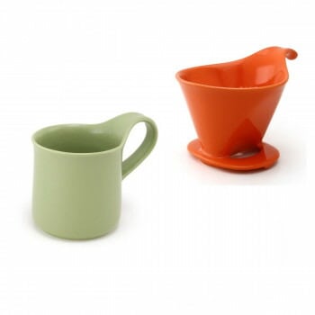 ZERO JAPAN（ゼロジャパン） ドリッパー＆カフェマグセット ドリッパートレイ付 DMZ-16 TG/AR