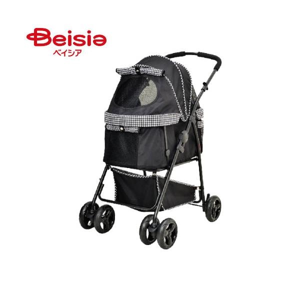 ジェックス ワンワンカート多頭用DXplus千鳥柄ブラック1個 ペット