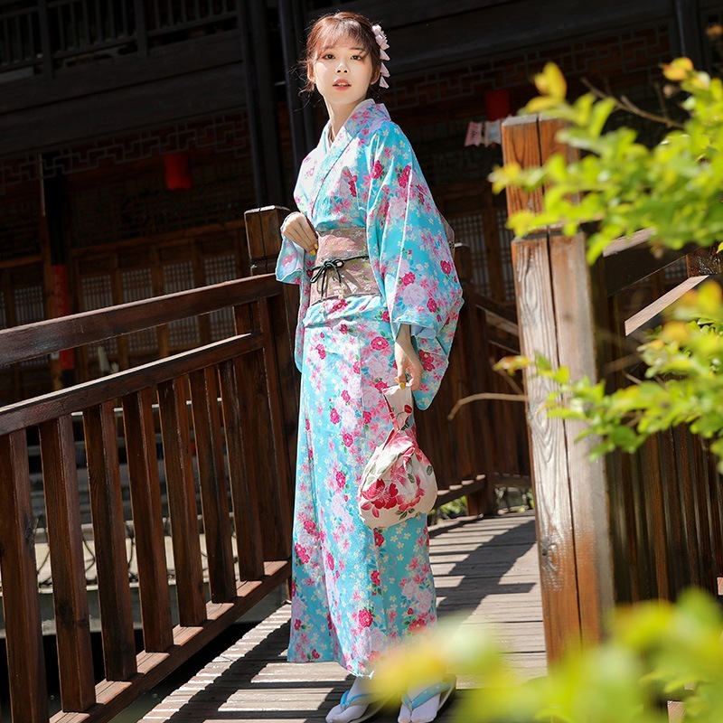 和服女改良正装小紋和服掛里衣長さ140センチ秋冬和服セット
