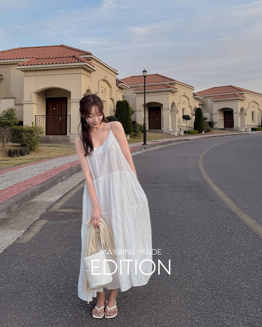 [MADE] アレスリーブレスロングワンピース韓国ファッション レディース 5,874円