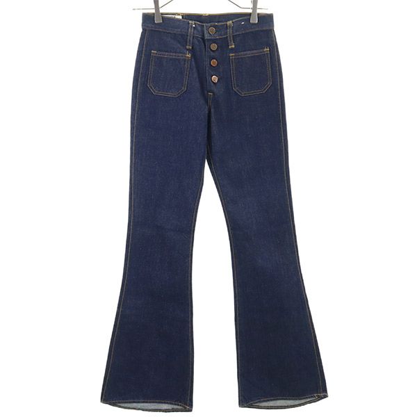 ブーツカットデニムパンツ w27 ボタンフライ ジーパン レディース