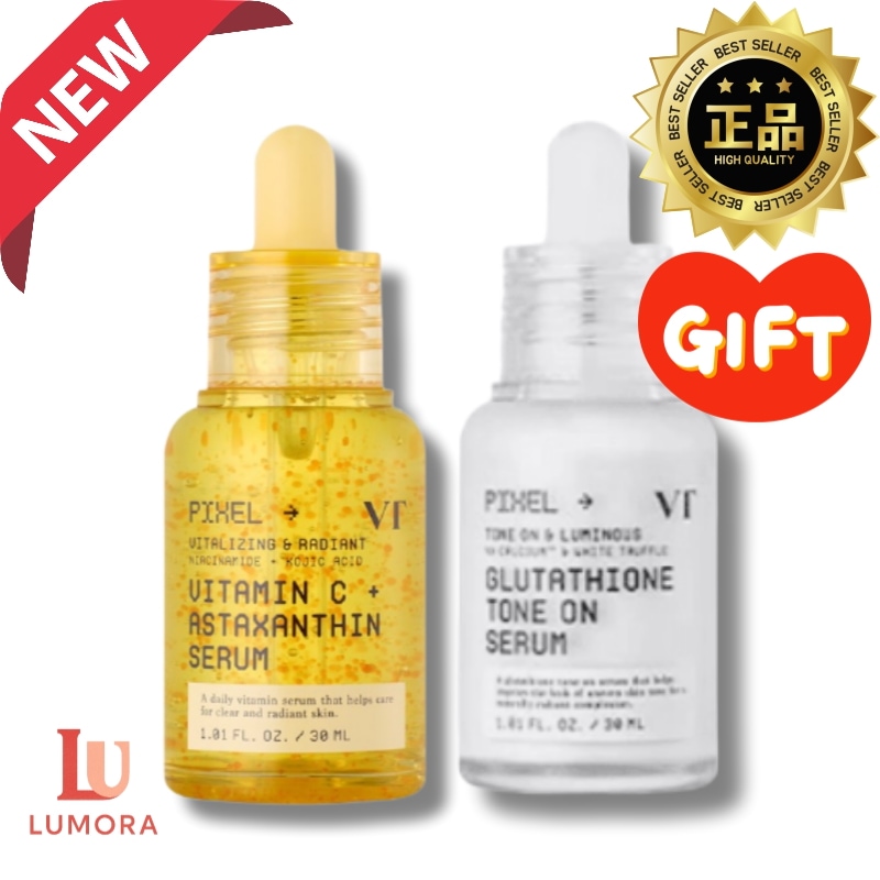 [一緒に使うとシナジーがアップ！]ビタミンCアスタキサンチンセラム, 30ml+グルタチオントーンオンセラム, 30ml/ 集中トーンアップ 即攻ツヤ肌 生気チャージ デイリーセラム 色素沈着ケア