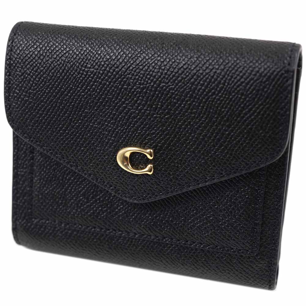 コーチ 財布 ミニ財布 三つ折り財布 レディース ブラック COACH C2328 LIBLK