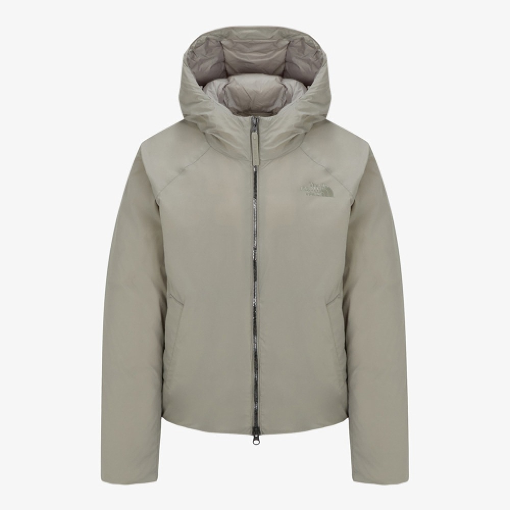 ザ・ノース・フェイス NJ1DQ32B 女性用アルバータ RDS ダウンジャケット_グレイッシュベージュ