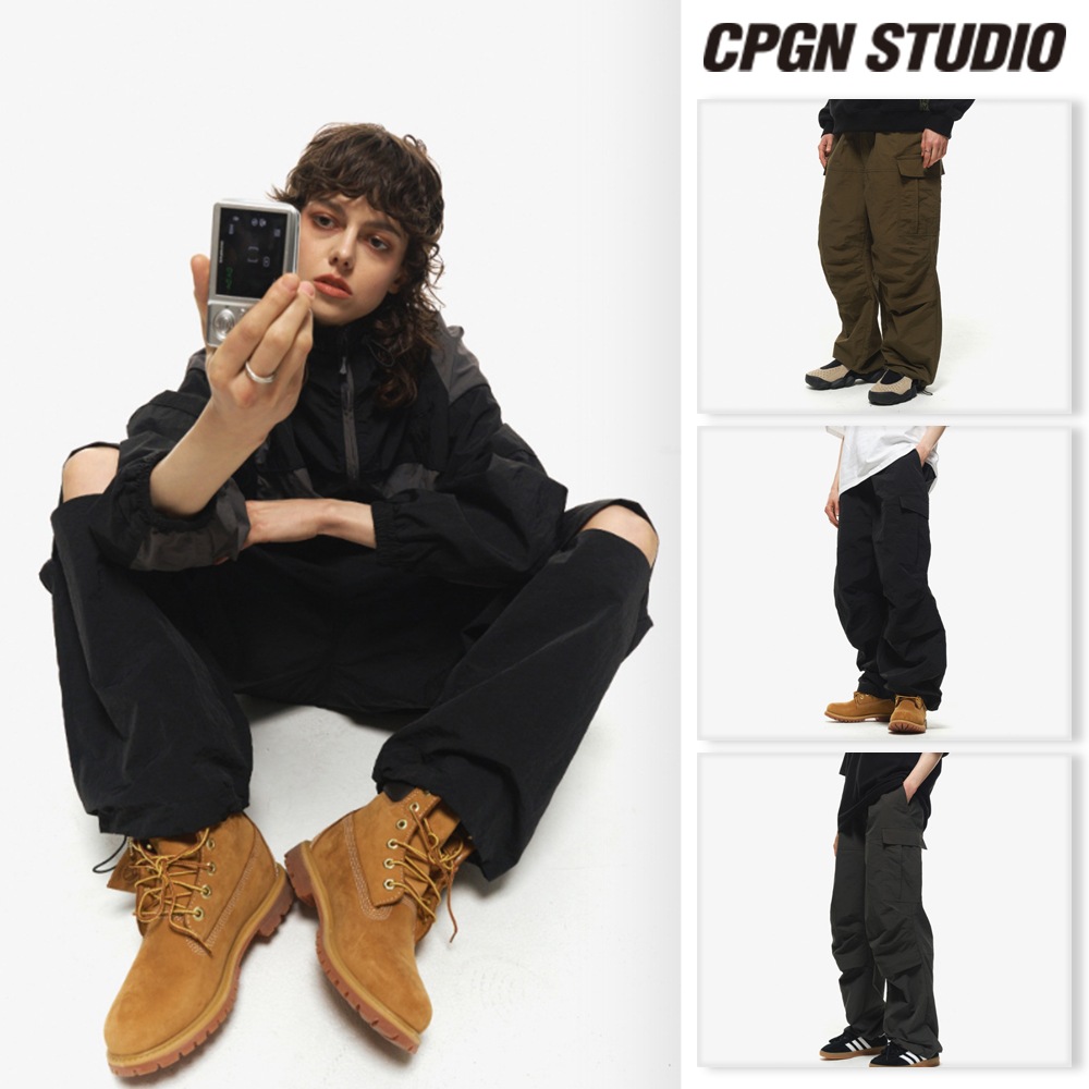 CPGN STUDIO】 Half slit open knee cargo pants